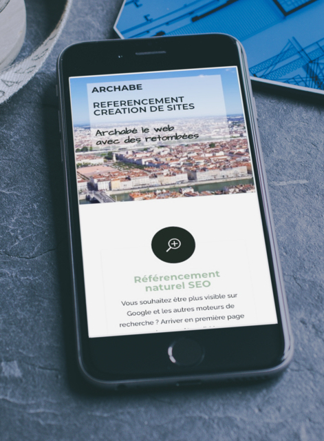 site web archabe version mobile